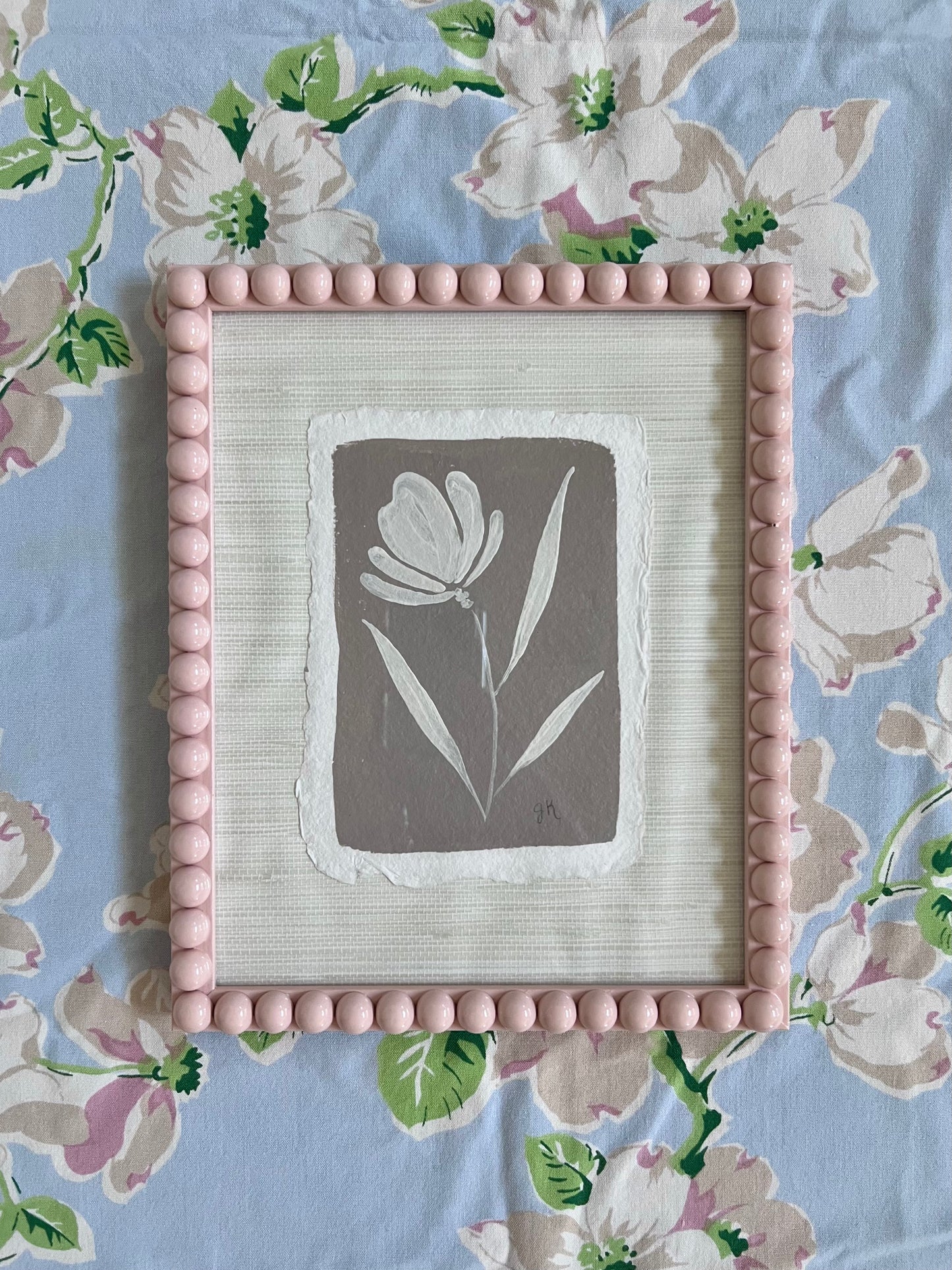 Framed Textured Bloom ix