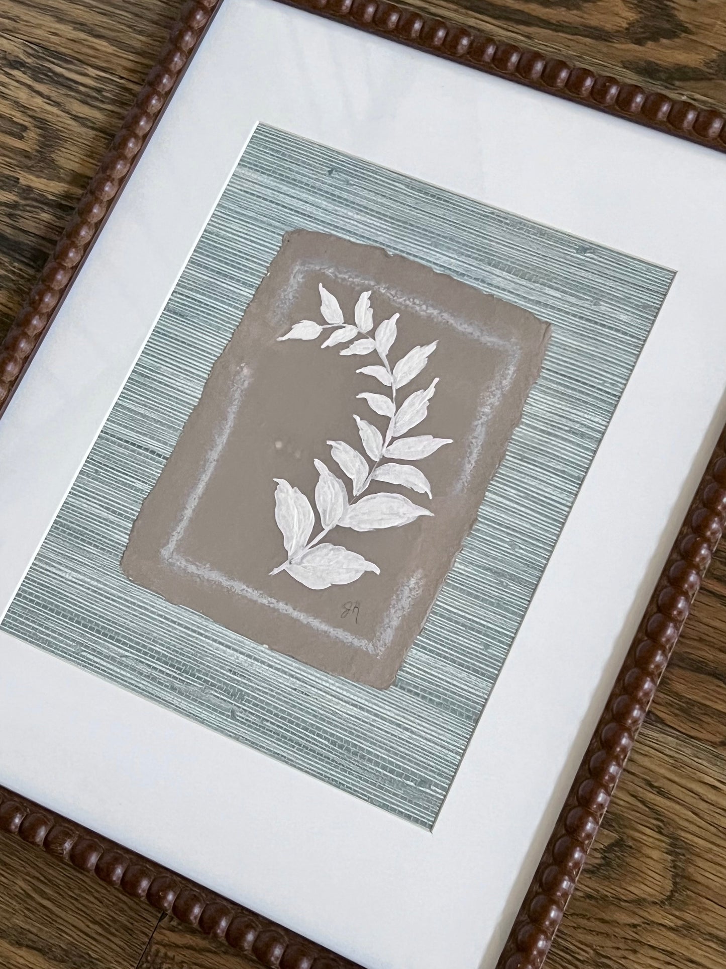 Framed Textured Bloom xii