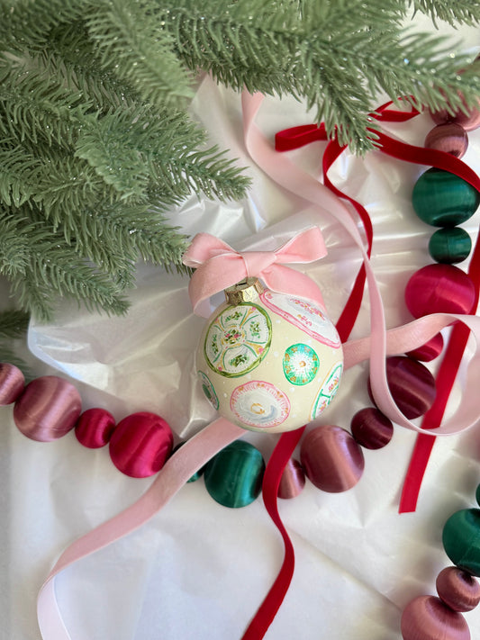 Rose Medallion Ornament