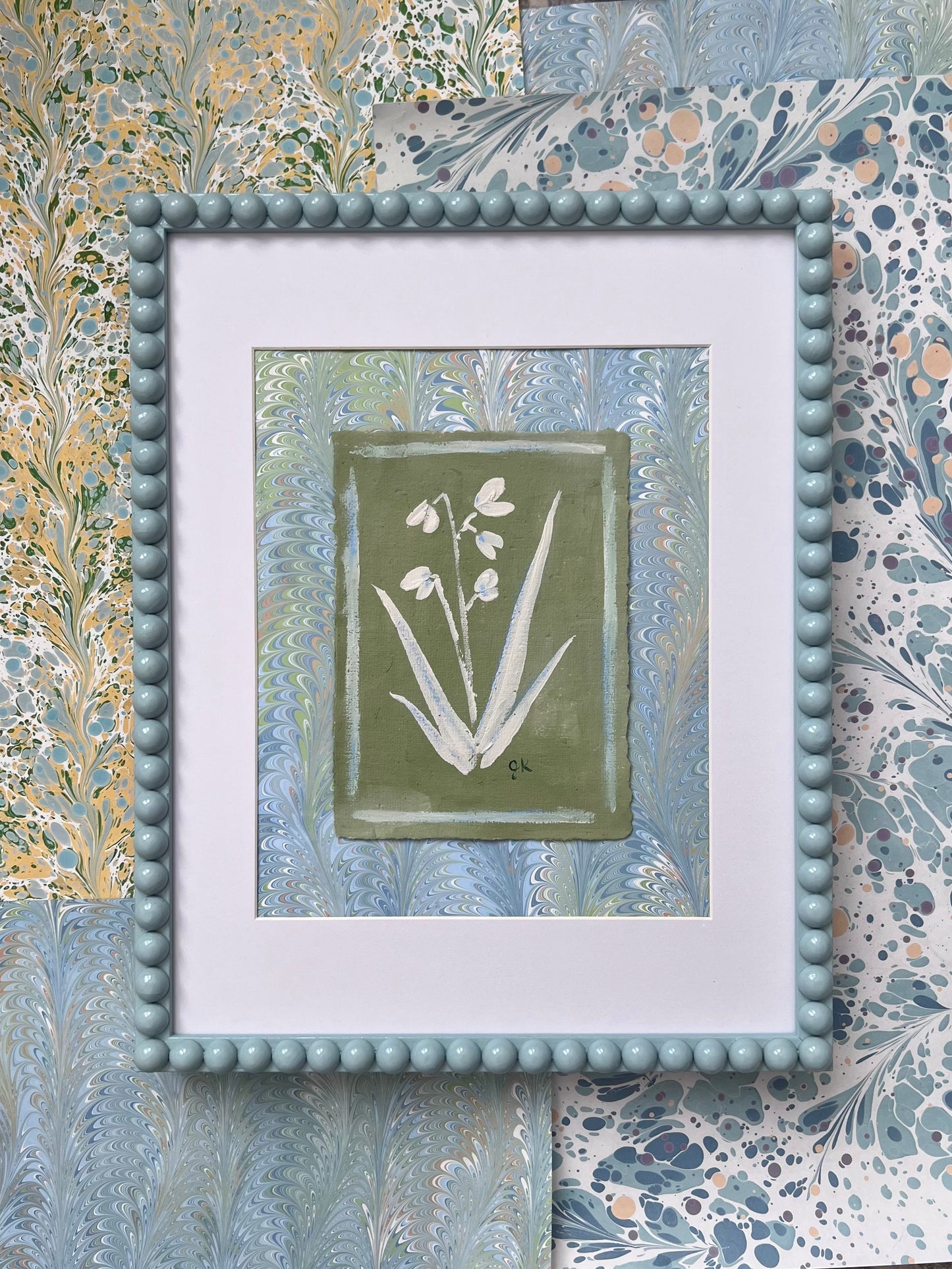 Framed mini floral en nuance